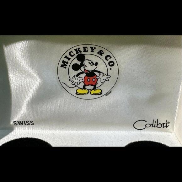 Walt Disney's Mickey Mouse ~ Gold Tone Conductors Pocket Watch by Colibri - Picture 3 of 9